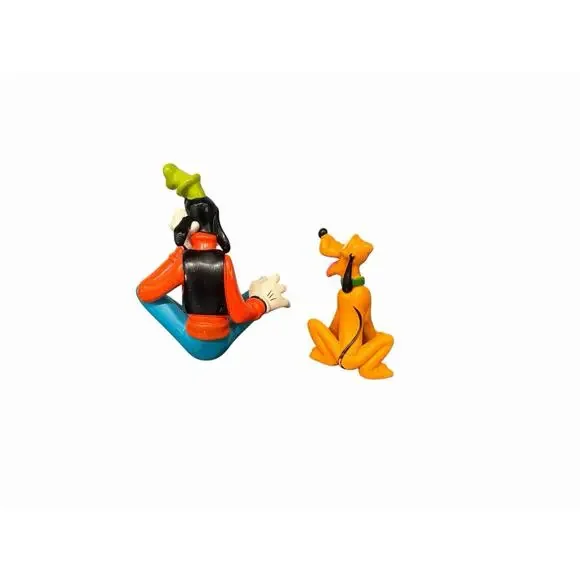 Disney’s Mickey Mouse Goofy Sitting Thinking & Pluto 3” Toy Figures - Picture 5 of 8